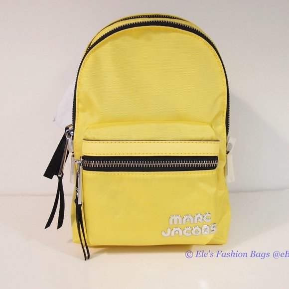 ❤️ NWT Marc Jacobs Trek Nylon Small Backpack Daisy Yellow AUTHENTIC main image 15